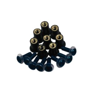 Juego de tornillos para cúpula OXFORD negro - 8 uds