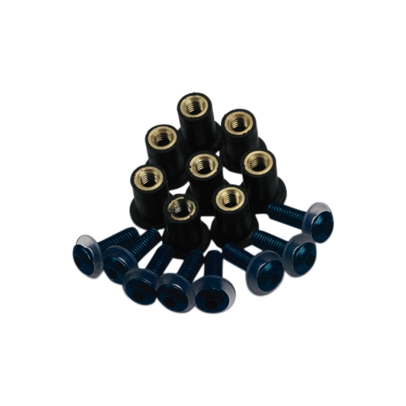 Juego de tornillos para cúpula OXFORD negro - 8 uds