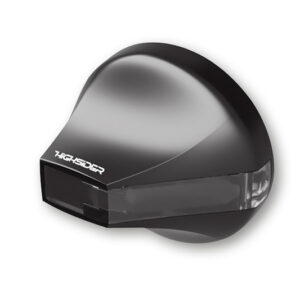 Contrapeso de manillar con intermitente LED HIGHSIDER pro Stealth-X Flight - cristal ahumado - homologado E - Pareja