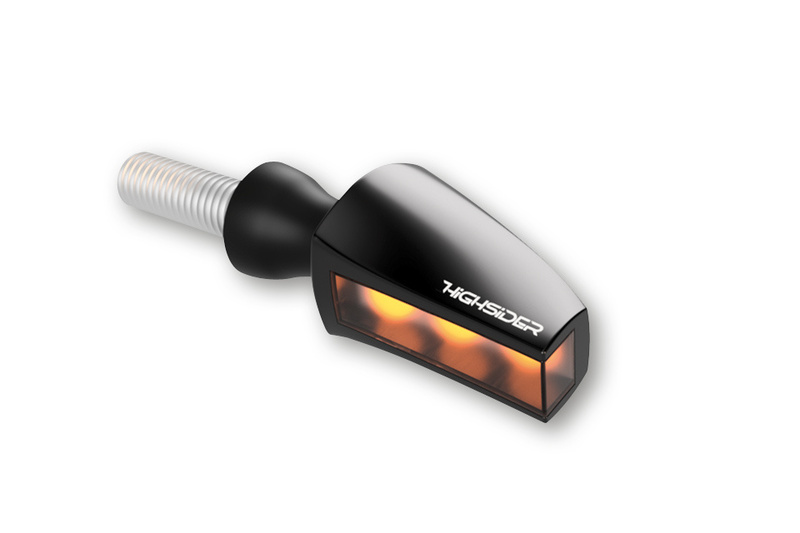 Intermitente LED HIGHSIDER pro Stealth-X Flight - cristal ahumado - homologado E - Pareja