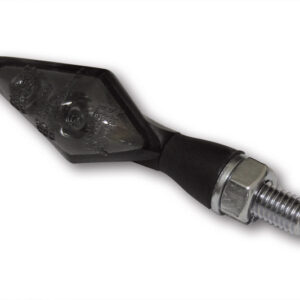 Intermitente/luz de posición LED HIGHSIDER pro Pen Head Double 2in1 - cristal ahumado - homologado E - Pareja