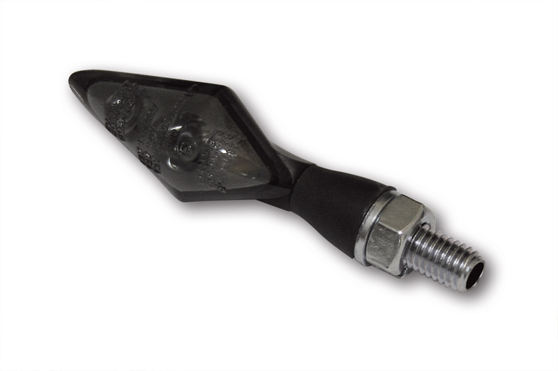 Intermitente/luz de posición LED HIGHSIDER pro Pen Head Double 2in1 - cristal ahumado - homologado E - Pareja