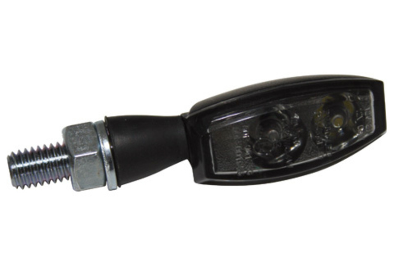 Intermitente/luz de posición LED HIGHSIDER pro Blaze 2in1 - cristal ahumado - homologado E - Pareja