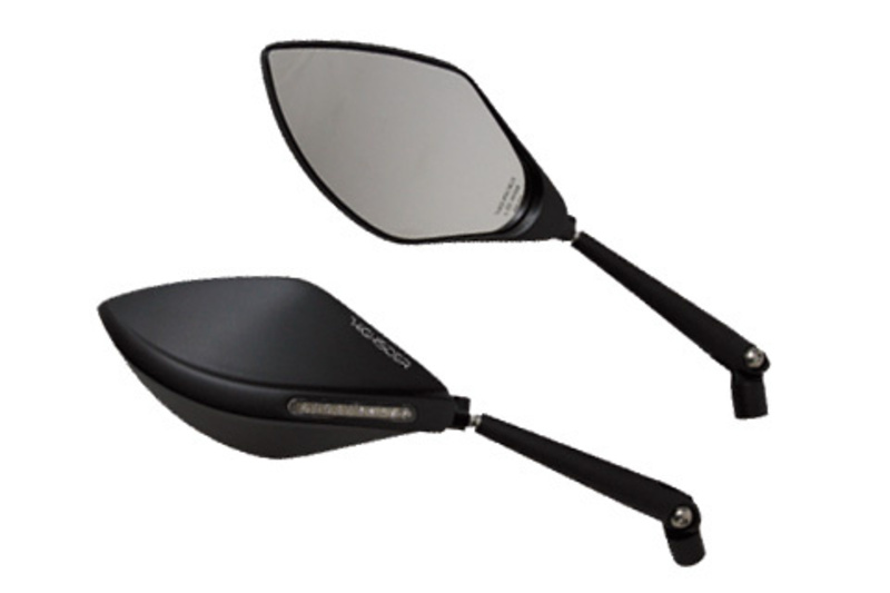 Retrovisor de carenado HIGHSIDER pro Torezzo - con intermitentes LED - negro - Pareja