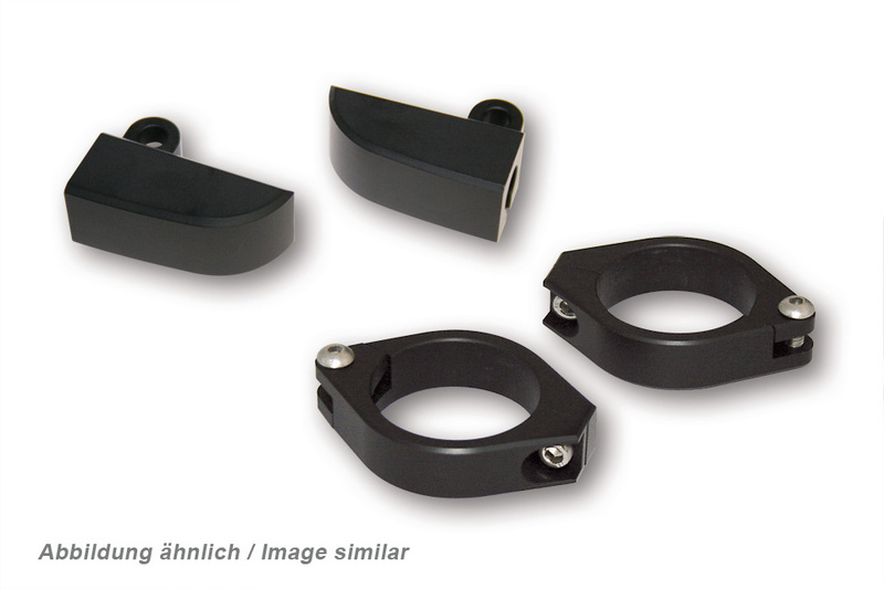 Soportes de intermitente M8 HIGHSIDER pro - para 42-43 mm - negro - par