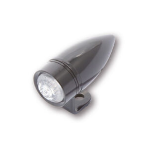 Intermitente LED HIGHSIDER pro Mono Bullet - homologado E - negro/traslúcido - par