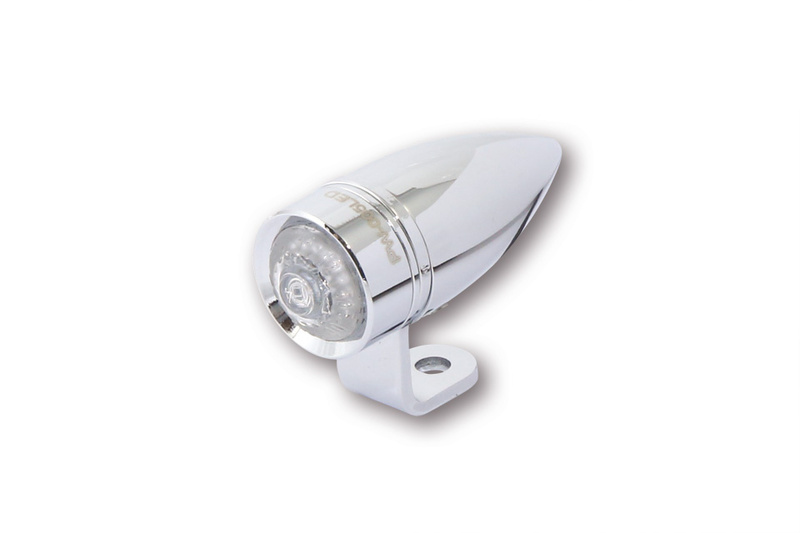Intermitente/luz de posición LED HIGHSIDER pro Apollo Classic - 2en1 - homologado E - negro/ahumado - Pareja