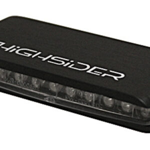 Intermitente LED HIGHSIDER pro Stripe - homologado E - negro/traslúcido - par