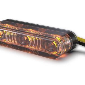 Intermitente LED HIGHSIDER pro Sonic-X2 - homologado E - cromado/traslúcido - Pareja