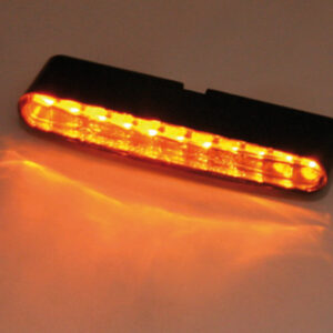 Intermitente/luz de posición LED HIGHSIDER pro Little Bronx - 2en1 - mecanizado CNC - homologado E - plata/ahumado - Pareja