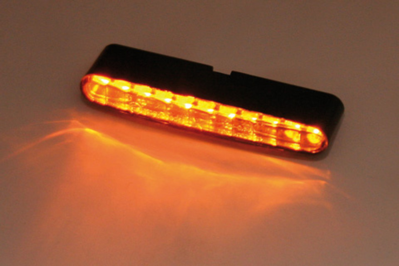 Intermitente/luz de posición LED HIGHSIDER pro Little Bronx - 2en1 - mecanizado CNC - homologado E - plata/ahumado - Pareja