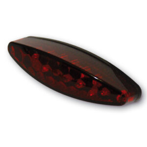 Piloto trasero LED HIGHSIDER pro Little Number1 - negro/rojo - con luz de matrícula - 1 pieza