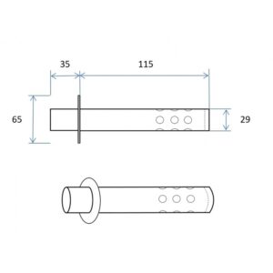 DB Killer IXIL para silenciador Conical Small Holes - OV15-4