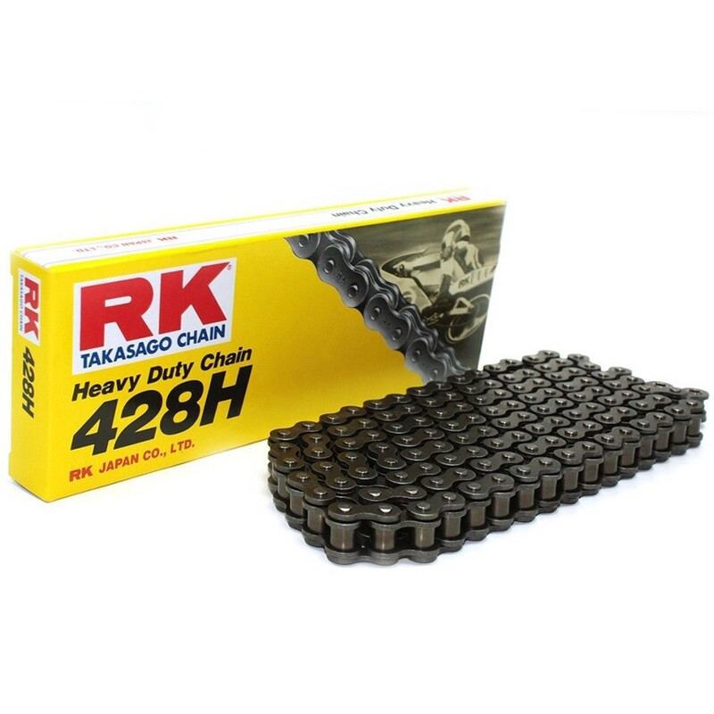 Cadena RK 428HSB con 112 eslabones negro