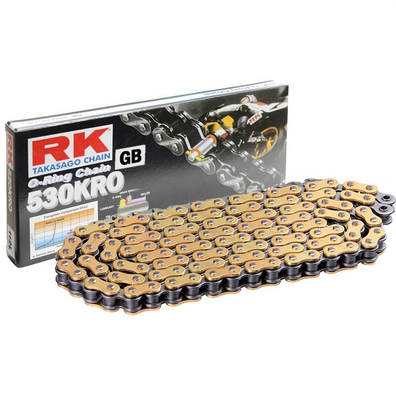 Cadena RK GB530KRO con 120 eslabones oro