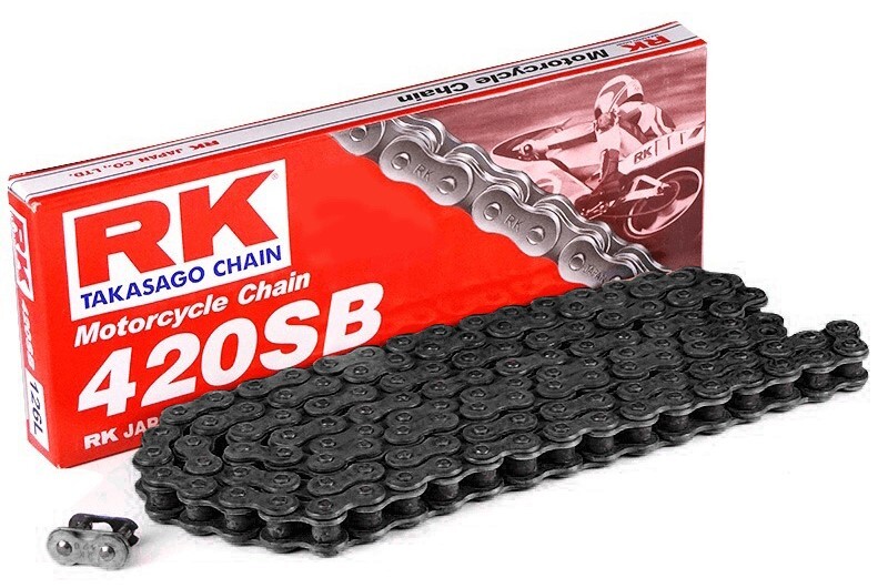 Cadena RK 420SB con 104 eslabones negro