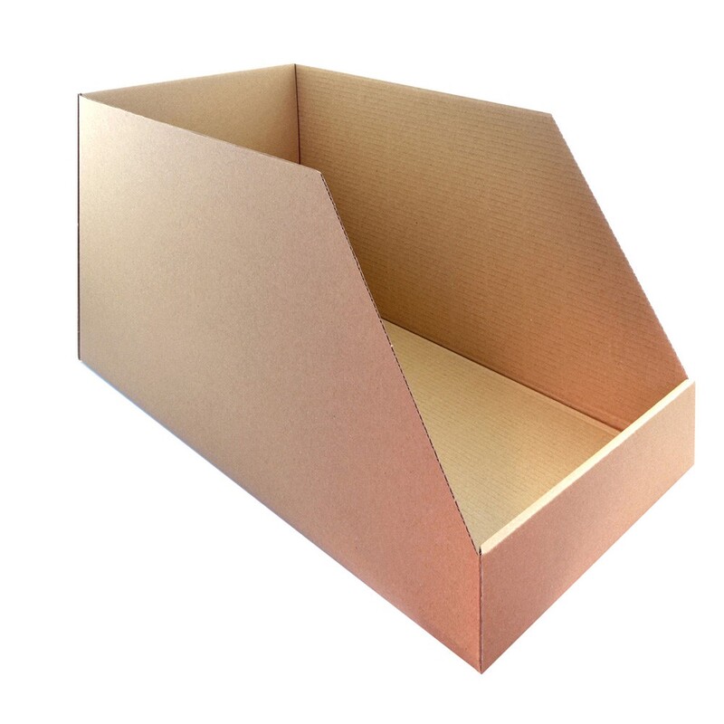 Caja de cartón automontable V PARTS para organización de stock - 560x320x300mm