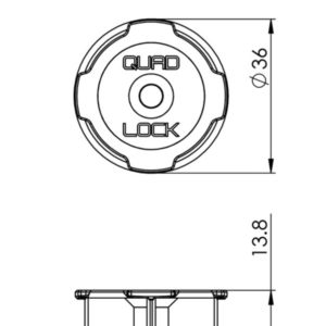 Soporte de pared adhesivo QUAD LOCK