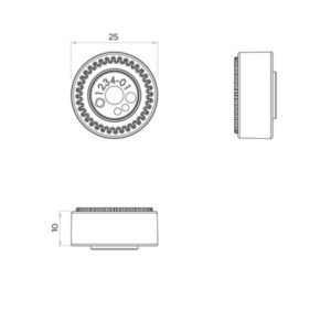 Juego de espaciadores QUAD LOCK para montaje en manillar/espejo (2 x 10 mm)