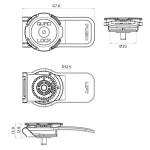 Cabezal de palanca QUAD LOCK 360