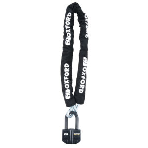 Candado con alarma OXFORD Boss Alarm 16mm + Cadena 12mm x 1,5m - Certificado Sold Secure Gold / FG SBSC / ART4
