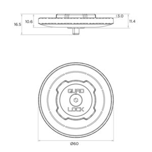 Cabezal estándar QUAD LOCK MAG