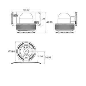 Soporte para teléfono en el tablero QUAD LOCK MAG