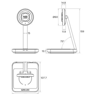 Cargador doble inalámbrico QUAD LOCK MAG