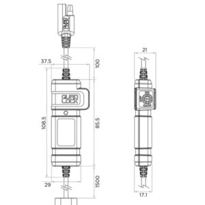 Adaptador inteligente QUAD LOCK de 12 V a USB resistente al agua