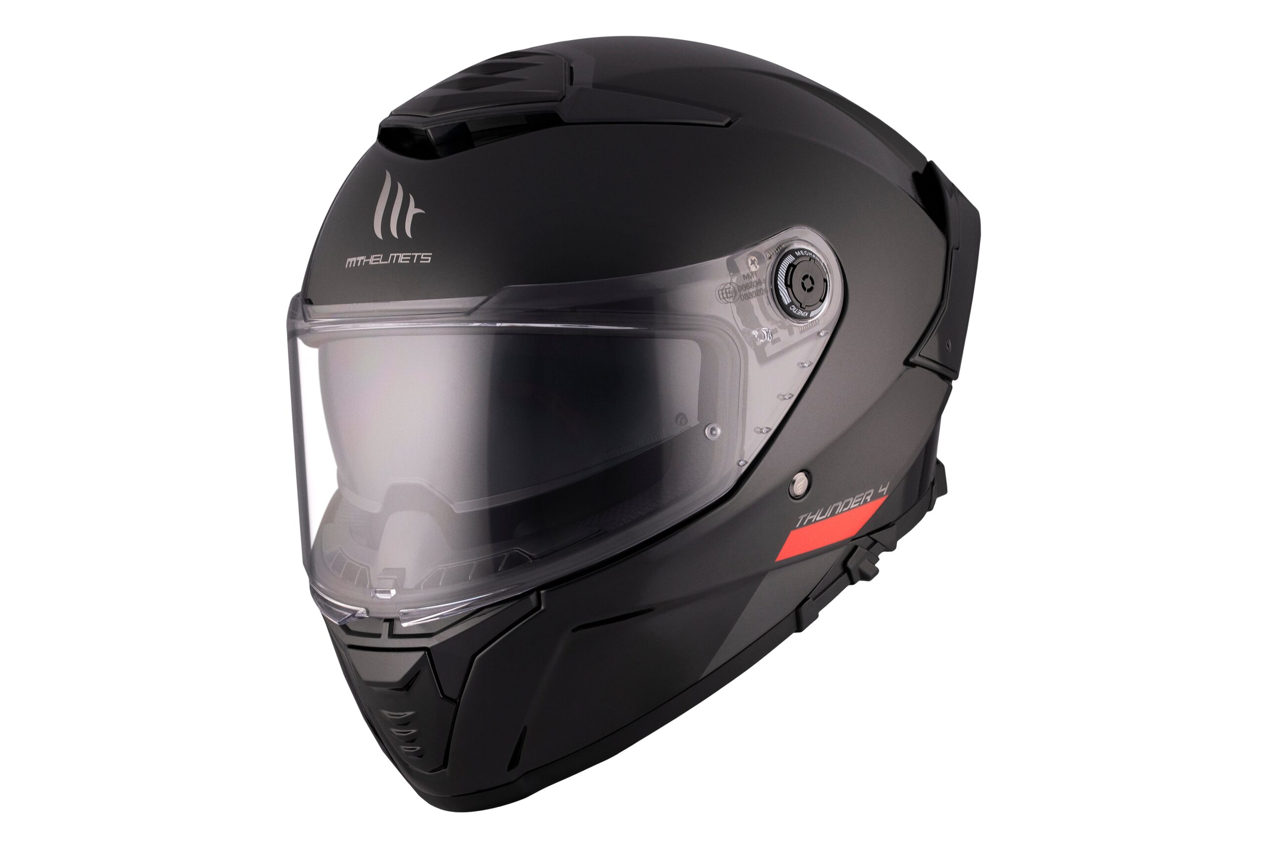 CASCO MT THUNDER 4 SV SOLID A1 BRILLO