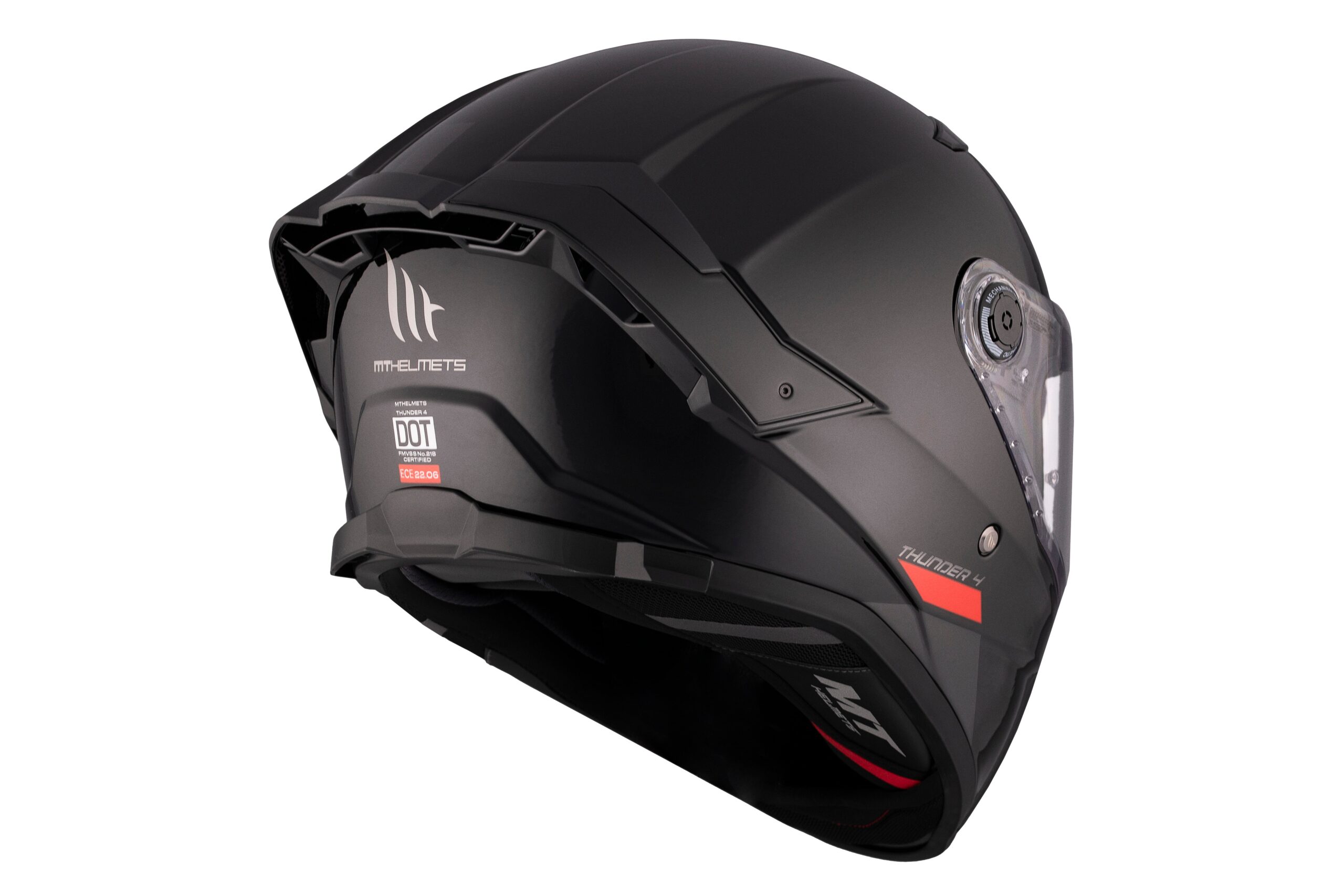 CASCO MT THUNDER 4 SV SOLID A1 BRILLO