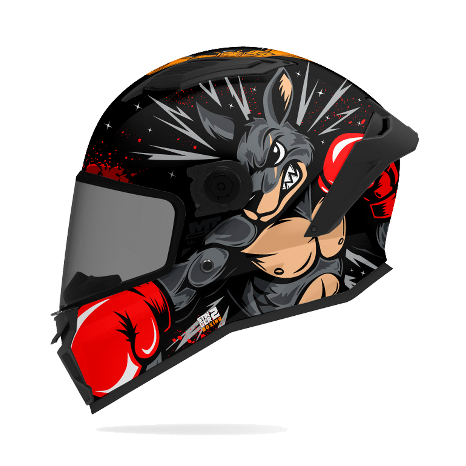 CASCO MT STINGER 2 KIDS BOXING B2 BRILLO