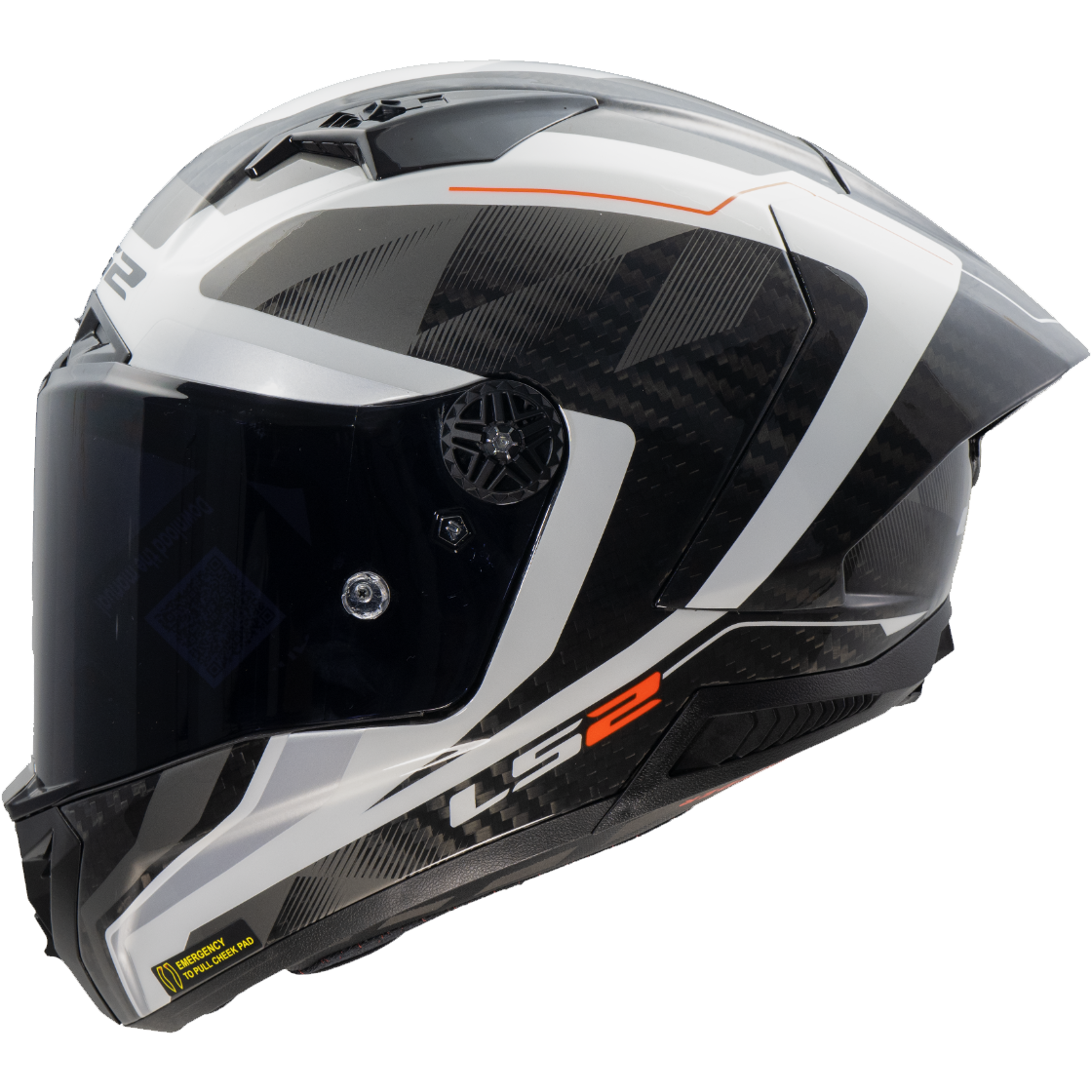 CASCO LS2 FF805 THUNDER GP AERO RAUTE WHITE GREY-06