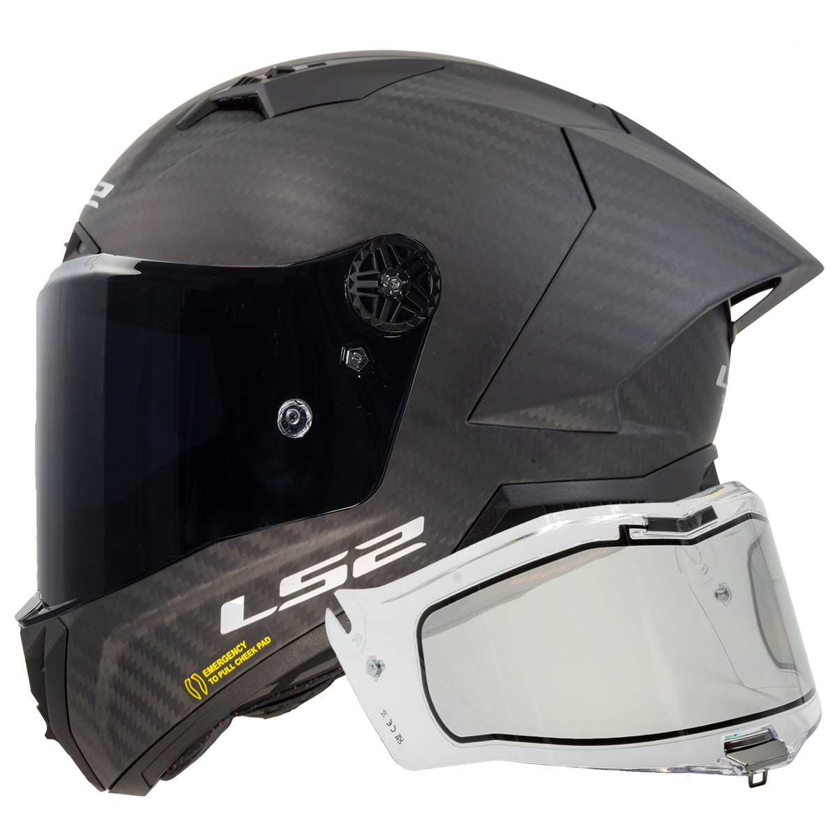 CASCO LS2 FF805 THUNDER GP AERO MATT + DYNAMIC CLEAR VISOR