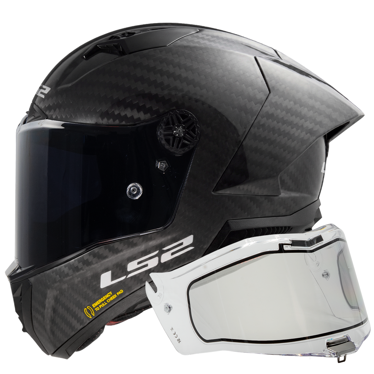 CASCO LS2 FF805 THUNDER GP AERO GLOSS + DYNAMIC CLEAR VISOR