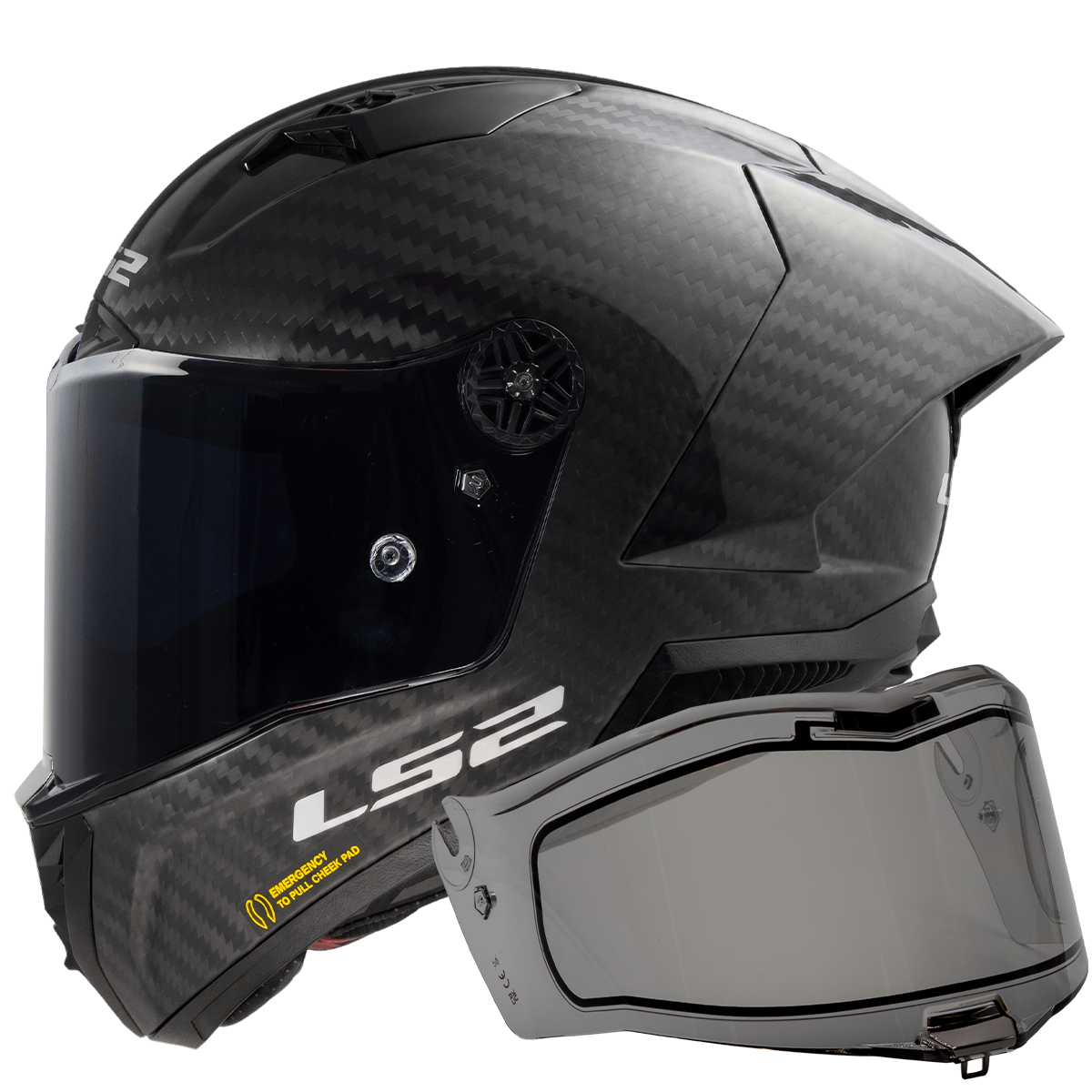 CASCO LS2 FF805 THUNDER GP AERO GLOSS + DYNAMIC DARK VISOR