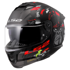 CASCO LS2 FF808 STREAM II ANGRY MONKEY M.BLACK RED-06