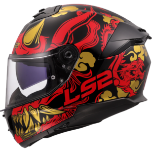 CASCO LS2 FF808 STREAM II DRAKO BLACK RED-06
