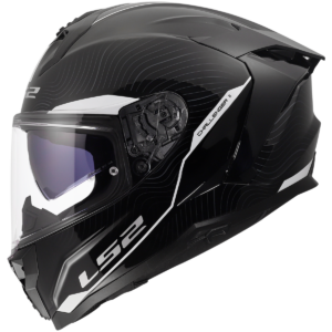 CASCO LS2 FF817 CHALLENGER II ESSENTIAL BLACK WHITE