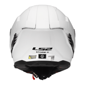 CASCO LS2 FF818 STORM III SOLID GLOSS WHITE