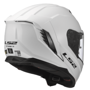 CASCO LS2 FF818 STORM III SOLID GLOSS WHITE