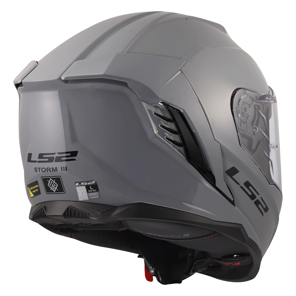CASCO LS2 FF818 STORM III SOLID NARDO GREY
