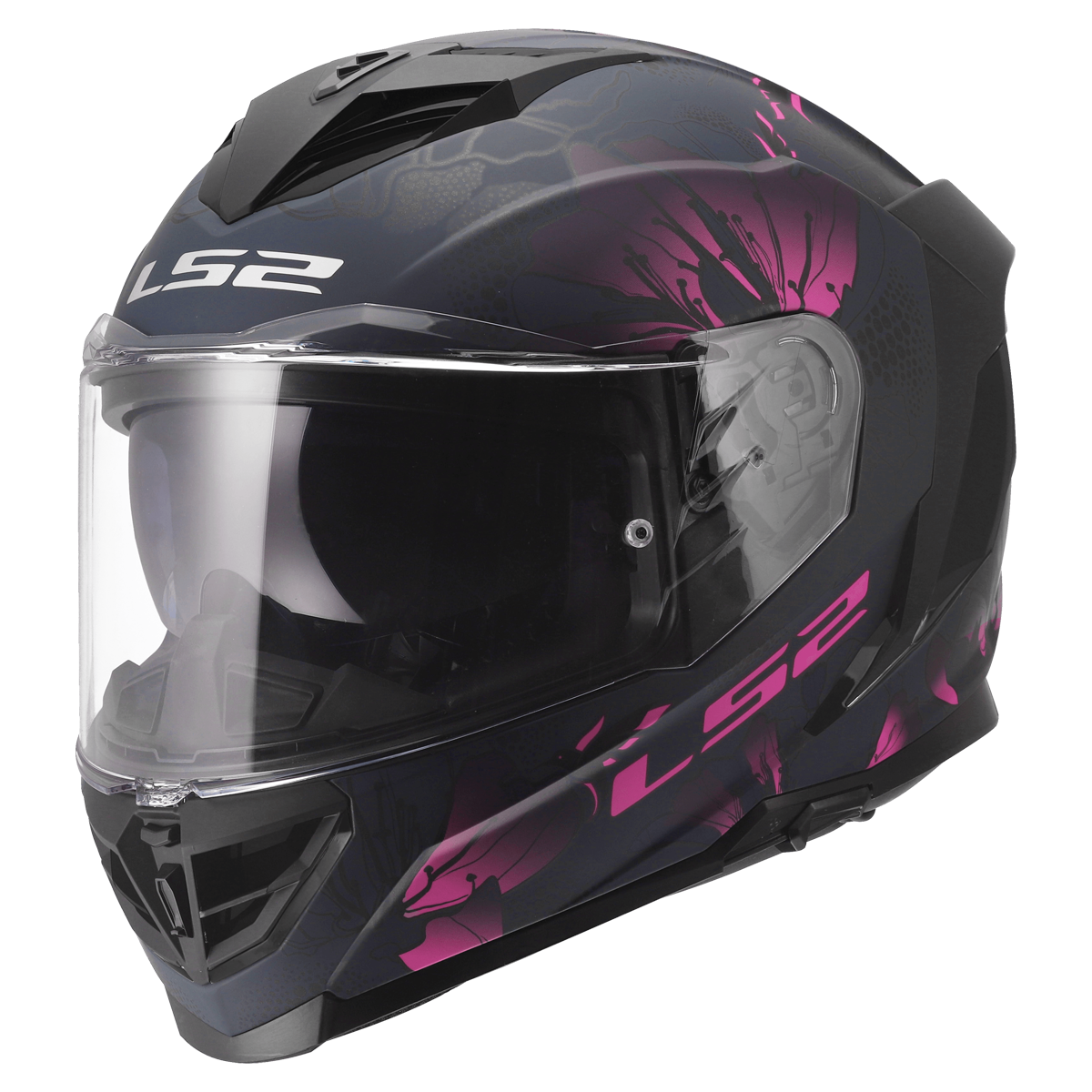 CASCO LS2 FF818 STORM III BURST BLACK PINK