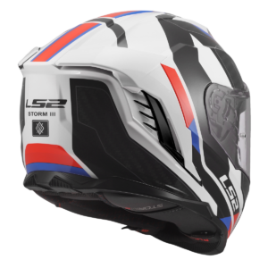 CASCO LS2 FF818 STORM III SPORTY WHITE BLUE RED