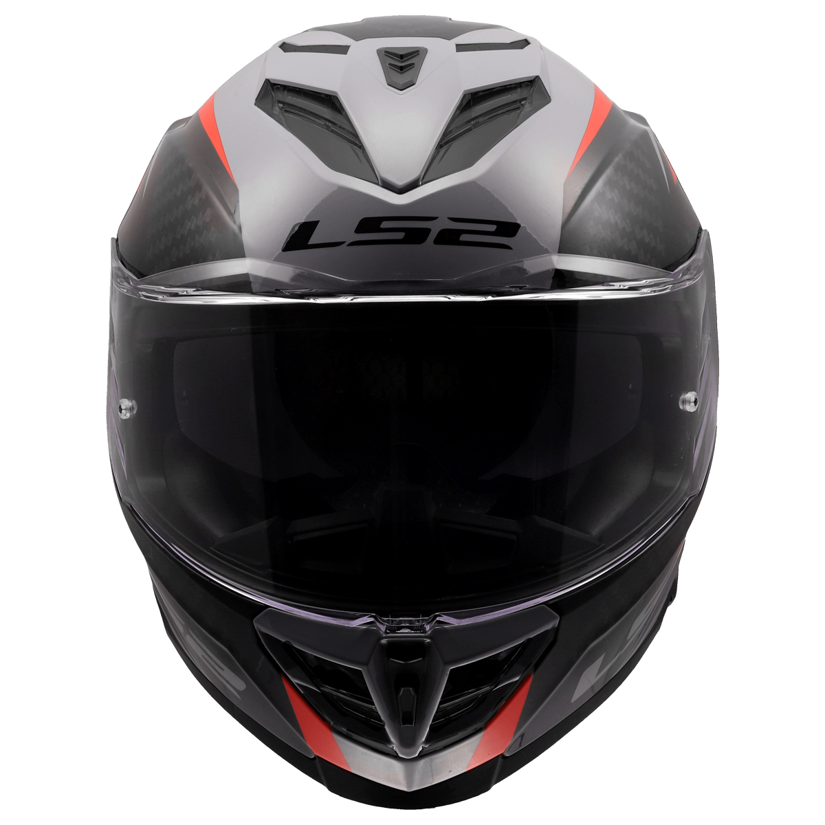 CASCO LS2 FF818 STORM III DYNAMO GREY RED