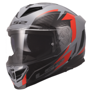 CASCO LS2 FF818 STORM III DYNAMO GREY RED
