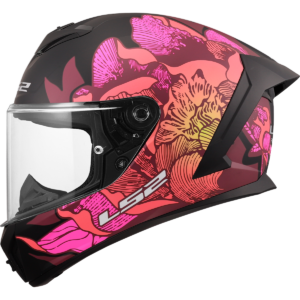 CASCO LS2 FF820 RAPID III POPPIES II BLACK PINK