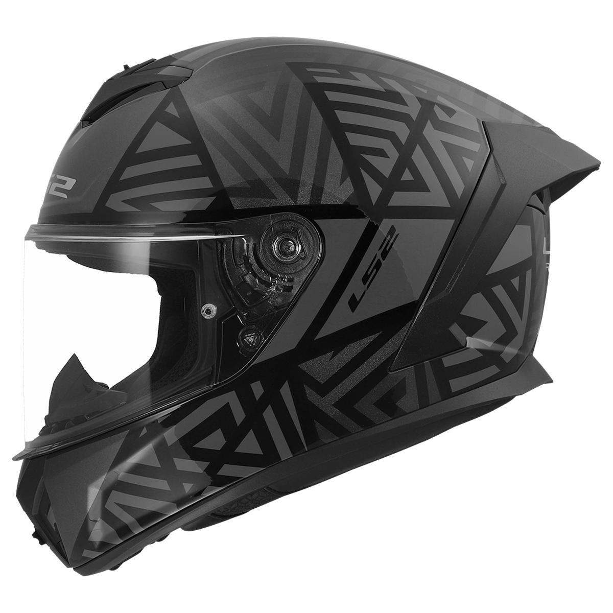 CASCO LS2 FF820 RAPID III LABYRINTH BLACK GREY