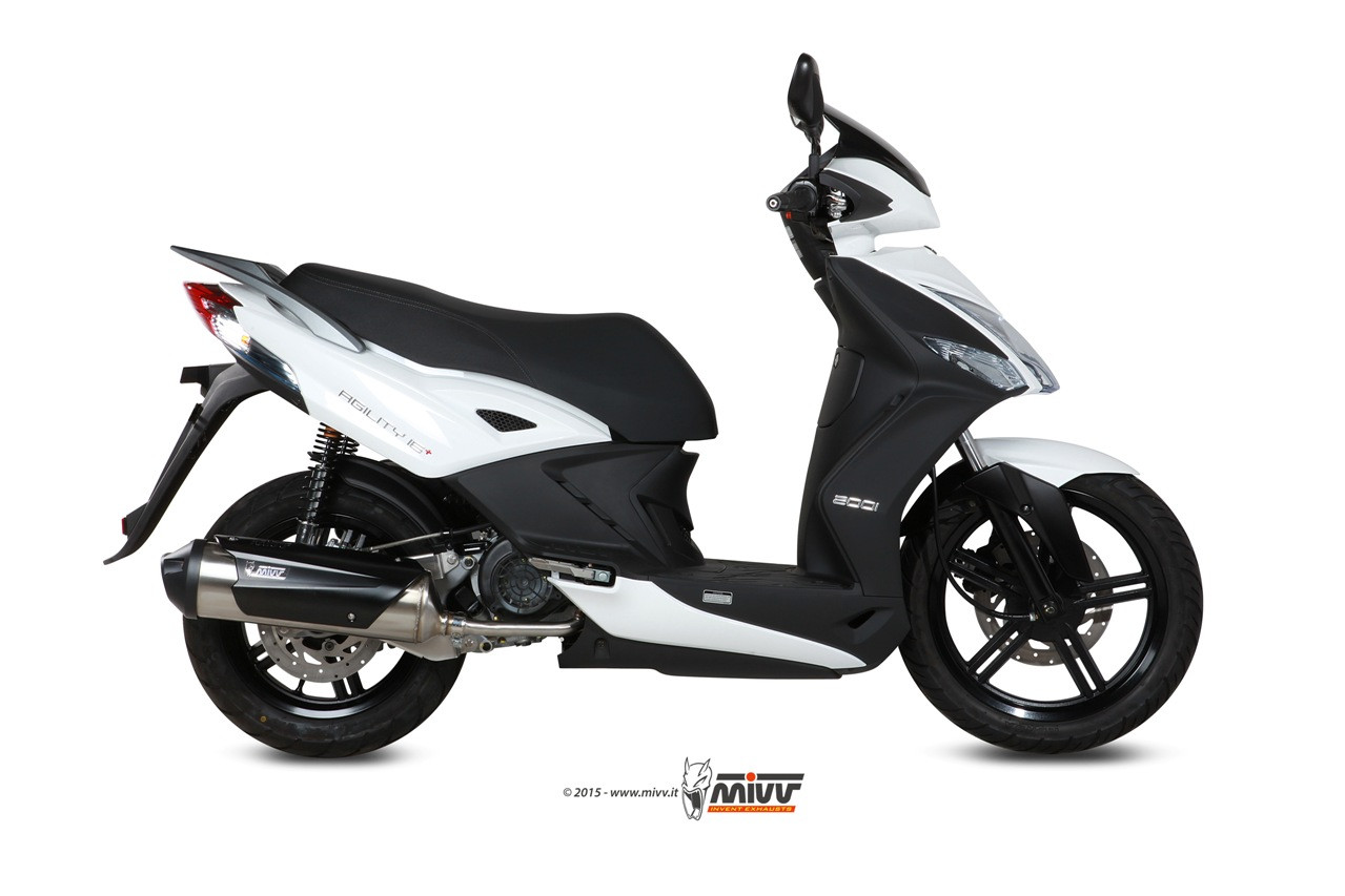 Mivv Full system 1x1 Urban St. Steel Kymco Agility 125/150 / Agility 125/150 R16+ / People S 125/200