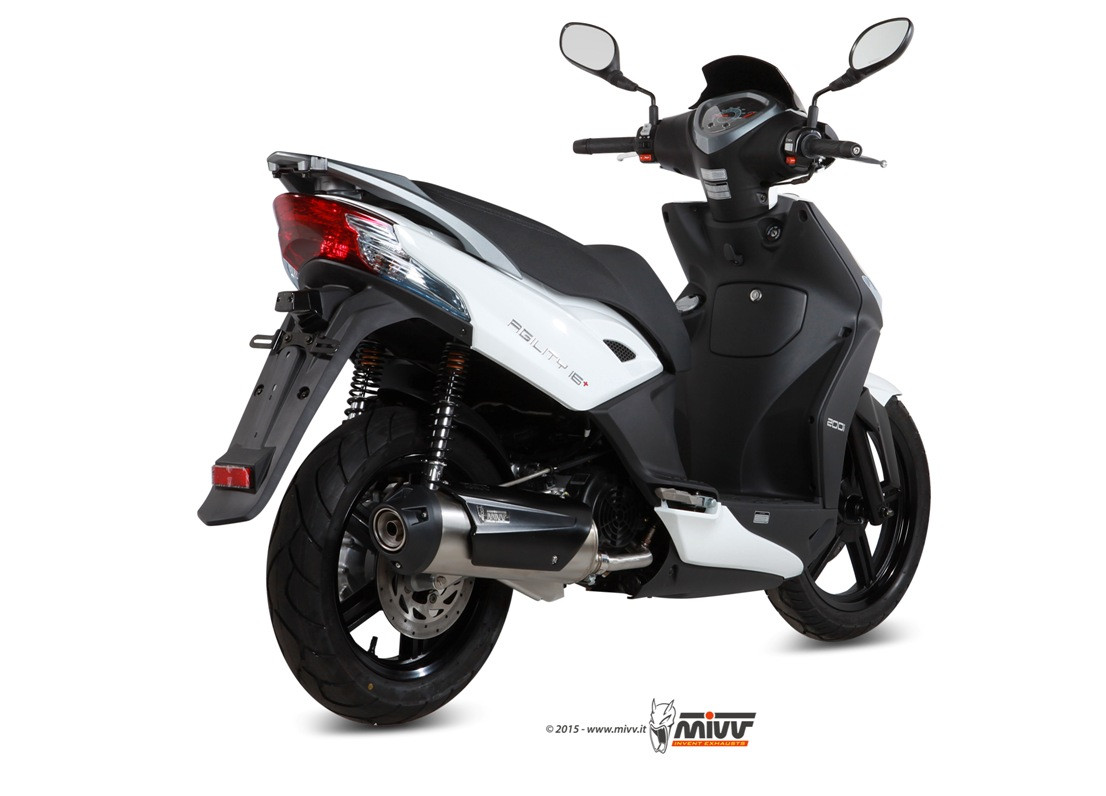 Mivv Full system 1x1 Urban St. Steel Kymco Agility 125/150 / Agility 125/150 R16+ / People S 125/200
